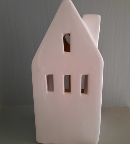 Ceramic LED House with wooden front - Image 2