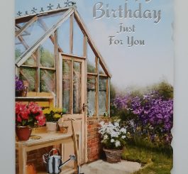 Birthday Card for Male - open Birthday card