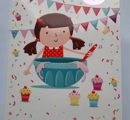 Age 6 Birthday Card Female - 6th birthday card