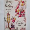 Birthday card for Female - open birthday card