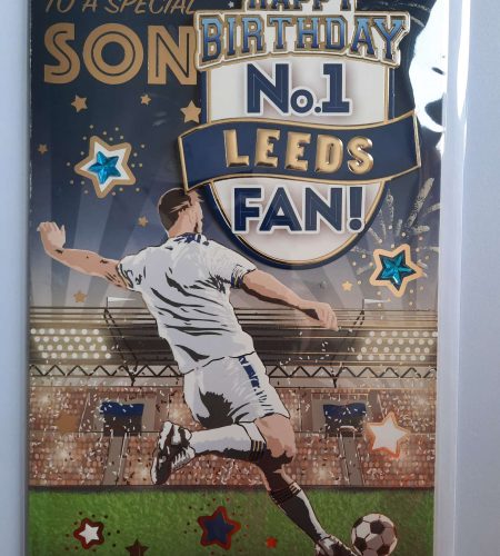 Leeds No1 Fan Birthday Card for Son