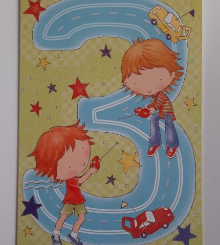 Age 3 Birthday Card Male