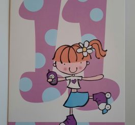 Age 11 Birthday Card Female