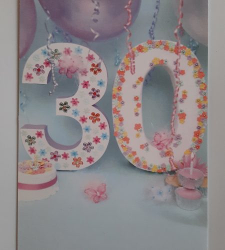 Age 30 Birthday Card Female