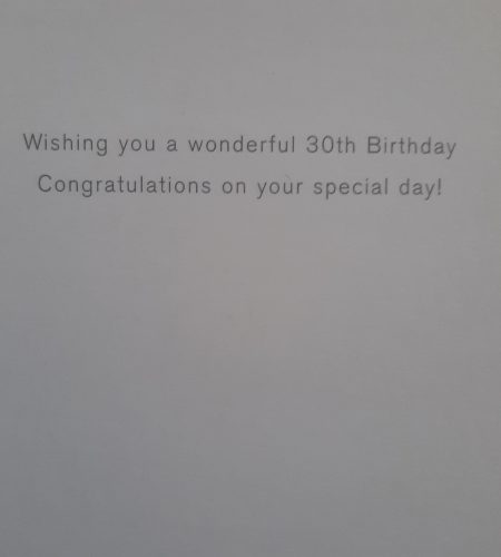 Age 30 Birthday Card Female - Image 2