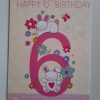 Age 6 Birthday Card Female