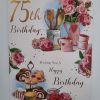 Age 75 Birthday Card Female 75th