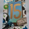 Age 15 Birthday Card Male - 15th Birthday card