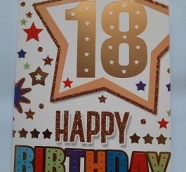 Age 18 Birthday Card Male - 18th birthday card