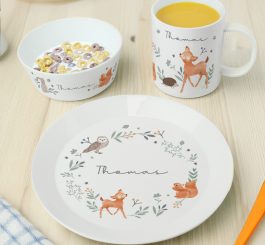 Personalised Woodland Animals Breakfast Set
