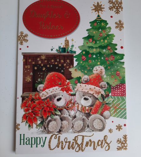 Daughter and Partner Christmas card