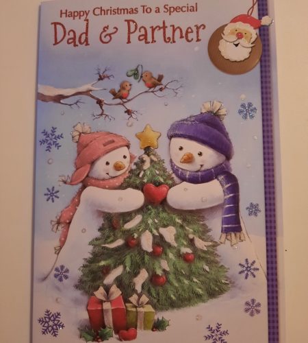 Dad and Partner Christmas card