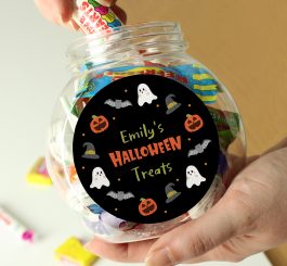 Personalised Halloween Sweets Jar