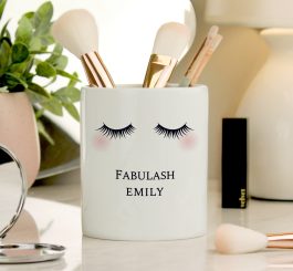 Personalised Eyelashes Ceramic Storage Pot