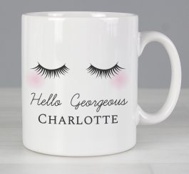Personalised Eyelashes Mug