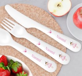 Personalised Fairy Princess Plastic Cutlery