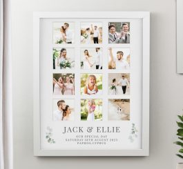 Personalised Wedding White Multi Photo Frame