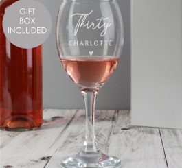 Personalised Big Age Wine Glass