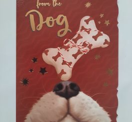 Happy Birthday wishes from the dog birthday card