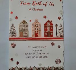 From both of us Christmas card