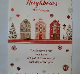 To Great Neighbours Christmas card