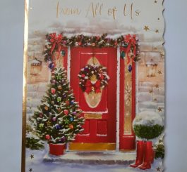 From All of us Christmas card