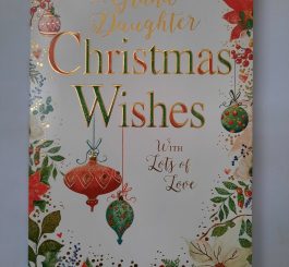 Granddaughter Christmas card