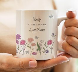 Personalised Wild Flowers Mug