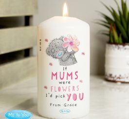 Personalised Me to You If ... were flowers Pillar Candle