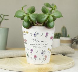 Personalised Wild Flowers Plant Pot