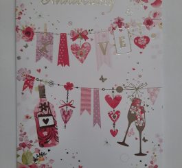 On your anniversary card