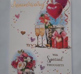 On your anniversary card