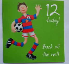 Age 12 Birthday Card Male - 12th Birthday card Football theme