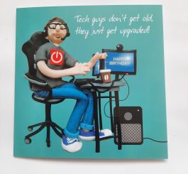 Birthday Card Male Funny Humour Happy Birthday Tech guy