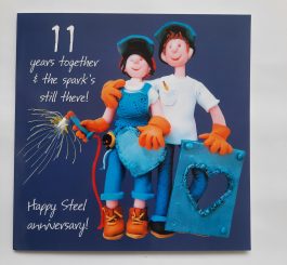 Wedding Anniversary Card - 11th Steel Anniversary Card