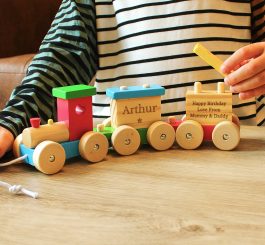 Personalised Wooden Toy Train