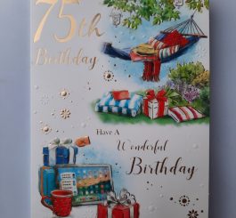 Age 75 Birthday Card Male - 75th birthday card