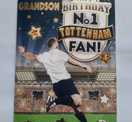 Tottenham No1 Fan Birthday Card For Grandson