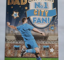 City No1 Fan Birthday Card For Dad